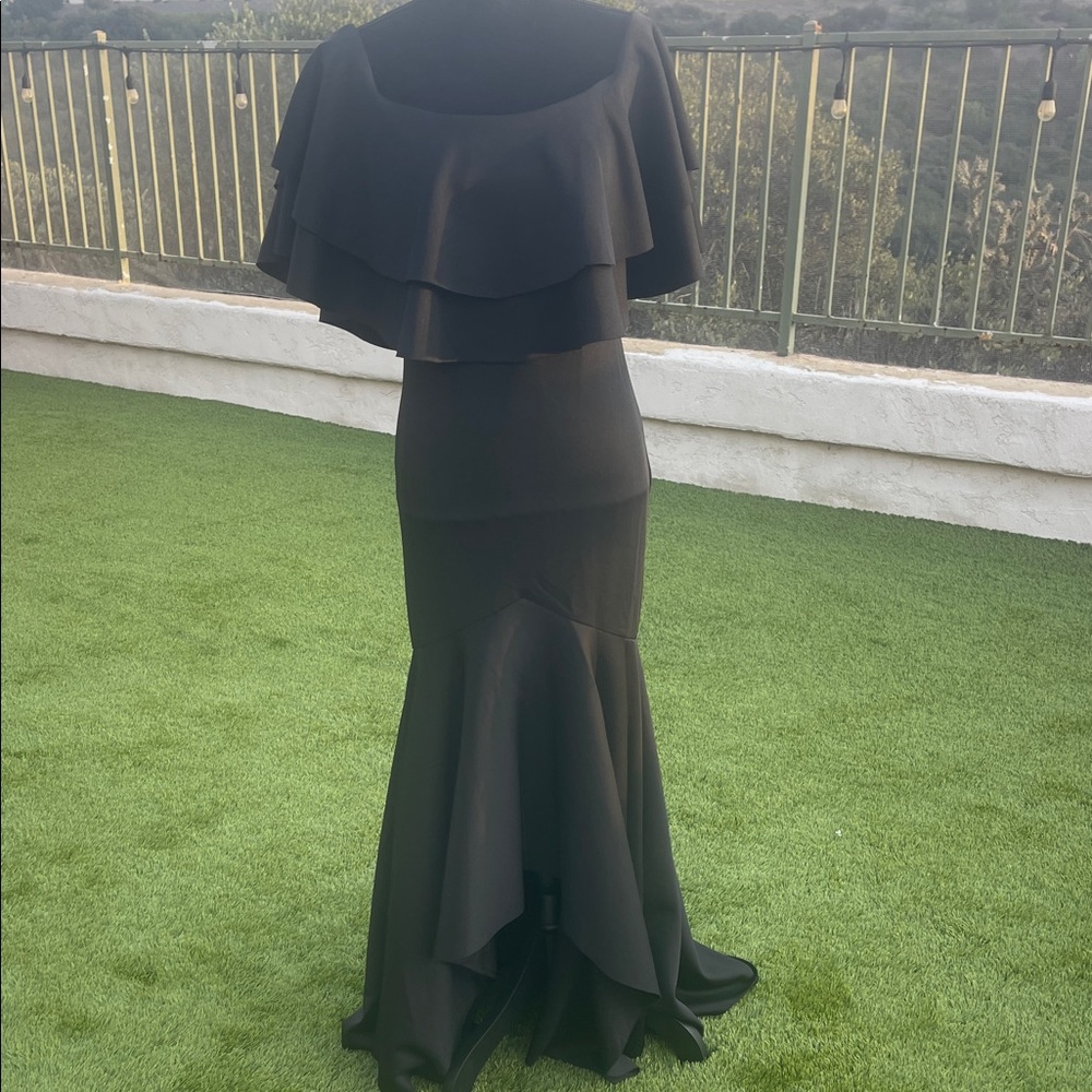 SHEIN Black High Low Dress